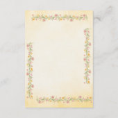 Carte D'accompagnement Informations sur un mariage romantique pastel (Dos)