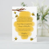 Carte D'accompagnement Infos baby shower longue distance (Debout devant)