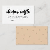 Carte D'accompagnement Infos de tombola de baby shower moderne (Devant / Derrière)