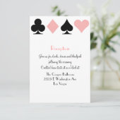 Carte D'accompagnement Infos supplémentaires pour la réception de mariage (Debout devant)