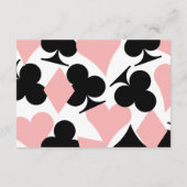 Carte D'accompagnement Infos supplémentaires pour la réception de mariage (Dos)