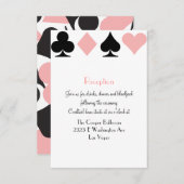 Carte D'accompagnement Infos supplémentaires pour la réception de mariage (Devant / Derrière)