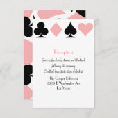 Carte D'accompagnement Infos supplémentaires sur la réception de mariage  (Devant / Derrière)