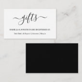 Carte D'accompagnement Inscription / Enceinte d'invitation (Devant / Derrière)