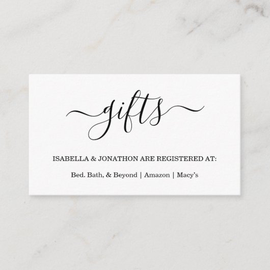 Carte D'accompagnement Inscription / Enceinte d'invitation (Devant)
