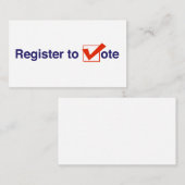 Carte D'accompagnement Inscrivez-Vous Au Vote 2026 (Devant / Derrière)