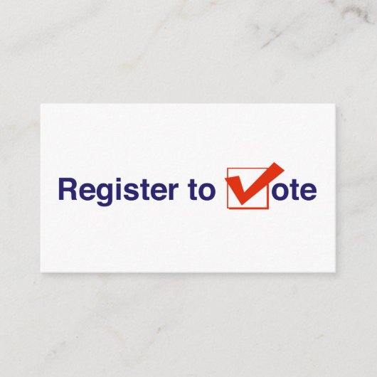 Carte D'accompagnement Inscrivez-Vous Au Vote 2026 (Devant)