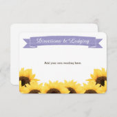 CARTE D'ACCOMPAGNEMENT INSÉRER L'ENCLOSURE D'ÉCLAIRAGE RUSTIQUE DU LAVEND (Devant / Derrière)