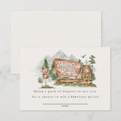 Carte D'accompagnement insérer l'invitation à la tombola de la couche du (Devant / Derrière)