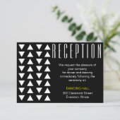 Carte D'accompagnement Insérer un accent jaune de triangles pour la récep (Debout devant)