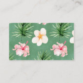 Carte D'accompagnement Insérez la demande de carnet d'ananas à fleurs tro (Dos)