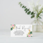 Carte D'accompagnement Insérez la demande de carnet d'ananas à fleurs tro (Debout devant)