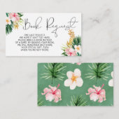 Carte D'accompagnement Insérez la demande de carnet d'ananas à fleurs tro (Devant / Derrière)