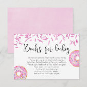 Carte D'accompagnement Insérez la demande de réservation de baby shower f (Devant / Derrière)