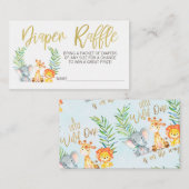 Carte D'accompagnement Insérez le billet de tombola Wild safari (Devant / Derrière)