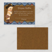 Carte D'accompagnement Insérez le chapeau de la couche de cowboy (Devant / Derrière)