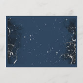 Carte D'accompagnement Insert C Navy argent or avec code QR (Dos)