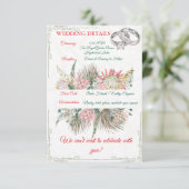 Carte D'accompagnement Insert de clôture en herbe de Pampas en terre cuit (Debout devant)