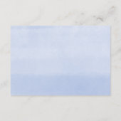 Carte D'accompagnement insert douche à fleurs bleu citrouille (Dos)