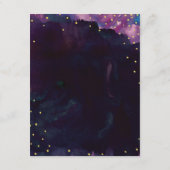 Carte D'accompagnement Insertion Abstraite de Mariage d'aquarelle noire m (Dos)