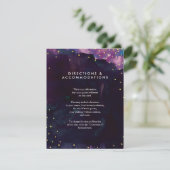 Carte D'accompagnement Insertion Abstraite de Mariage d'aquarelle noire m (Debout devant)