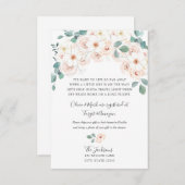 Carte D'accompagnement Insertion de baby shower longue distance (Devant / Derrière)