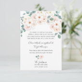 Carte D'accompagnement Insertion de baby shower longue distance (Debout devant)