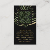 Carte D'accompagnement Insertion de code feuille et QR pour les commandes (Devant)