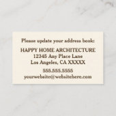 Carte D'accompagnement Insertion de déplacement Office Skyline (Dos)