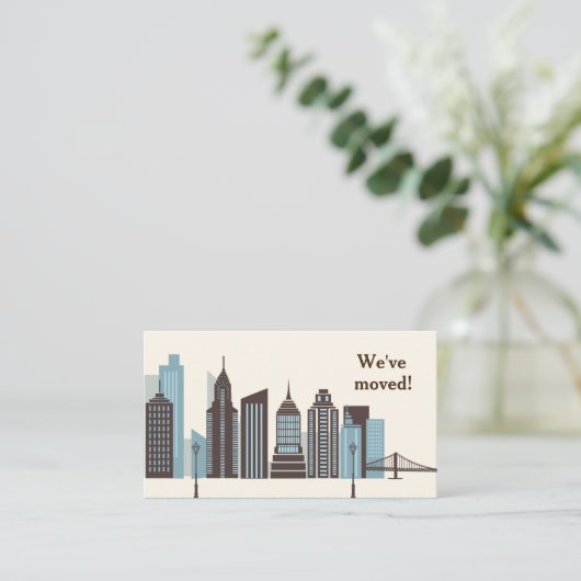 Carte D'accompagnement Insertion de déplacement Office Skyline (Debout devant)