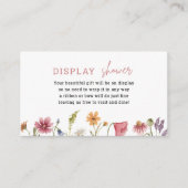 Carte D'accompagnement Insertion de douche d'affichage Fleur sauvage flor (Devant)