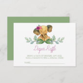 Carte D'accompagnement Insertion de feuillets de couches éléphantes (Devant / Derrière)