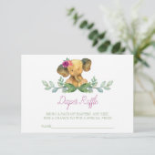 Carte D'accompagnement Insertion de feuillets de couches éléphantes (Debout devant)