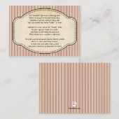 Carte D'accompagnement Insertion de livre par bandes (Devant / Derrière)