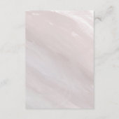 Carte D'accompagnement Insertion de Mariage de superposition brossée (Dos)