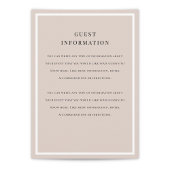 Carte D'accompagnement Insertion de Mariage de superposition brossée