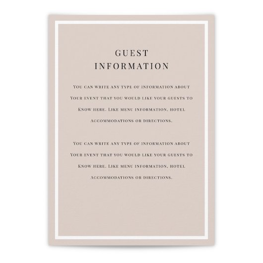 Carte D'accompagnement Insertion de Mariage de superposition brossée