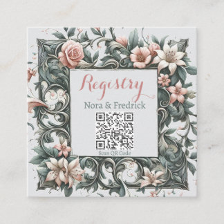 Carte D'accompagnement Insertion de vigne florale terrestre