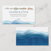 Carte D'accompagnement Insertion du baby shower de rabat de couche IFsh (Devant / Derrière)