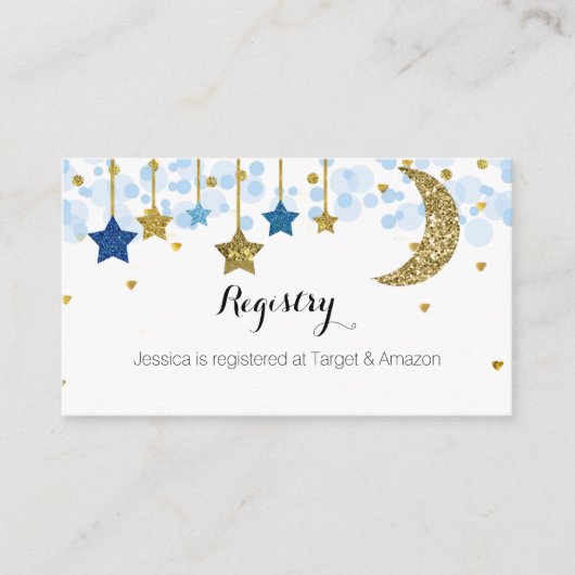 Carte D'accompagnement Insertion du registre Star and Moon (Devant)