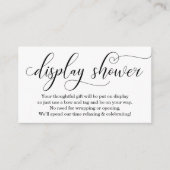 Carte D'accompagnement Insertion élégante de douche d'affichage pour l'in (Devant)