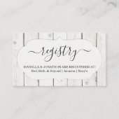 Carte D'accompagnement Insertion/fermeture de registre rustique pour invi (Devant)