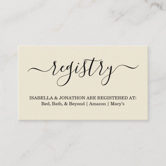 Carte D'accompagnement Insertion/fermeture de registre rustique pour invi (Devant)