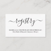 Carte D'accompagnement Insertion/fermeture de registre rustique pour invi (Devant)