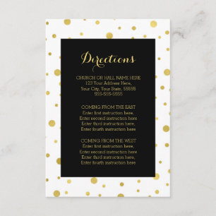 Carte D'accompagnement Insertion noire de direction de mariage de