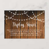 Carte D'accompagnement Insertion rustique de douche d'affichage de (Devant)