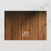 Carte D'accompagnement Insertion rustique de douche d'affichage de (Dos)