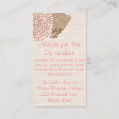 Carte D'accompagnement Insertion supplémentaire de rêve d'été (Dos)