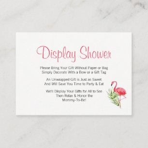 Carte D'accompagnement Insertion tropicale de baby shower d'affichage de