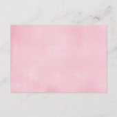 Carte D'accompagnement Insertions de demande de carnet de papillons rose  (Dos)